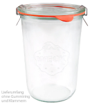 WECK-Sturzglas 850 ml (Rundrand 100) 6 Gläser Karton - WECK Shop